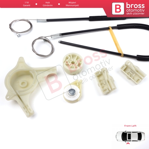 Mercedes Vito Viano Mixto MK2 W639 2003-2010 6397200046 İçin Ön Sol Kapı Cam Kriko Tamir Seti