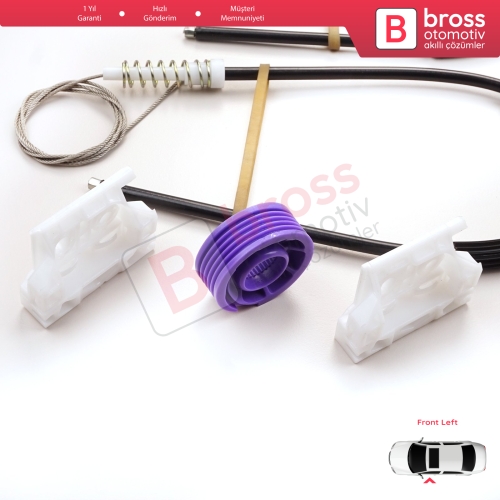 Citroen C5 MK2 MK3 RD/TD RC RD RW 2007-2018 4/5 Kapı 9675899080 İçin Elektrikli Ön Sol Cam Kriko Tamir Seti