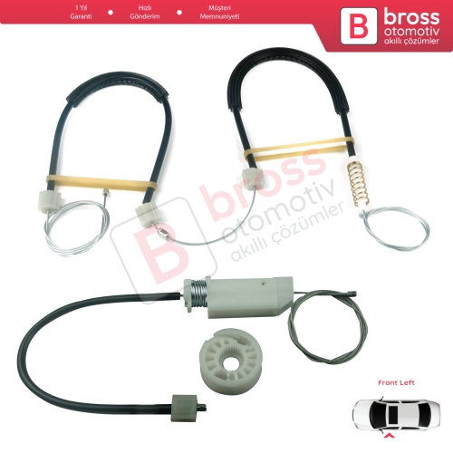 Mercedes CLS Class C219 W219 2004-2011 A2197200746 İçin Ön Sol Cam Kriko Tamir Seti