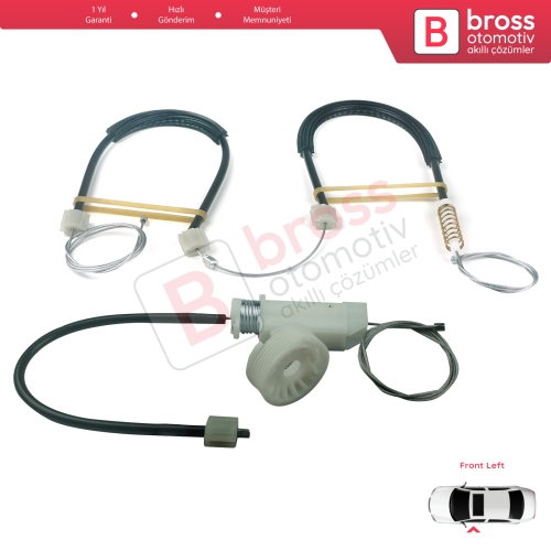 Mercedes CLS Class C219 W219 2004-2011 A2197200746 İçin Ön Sol Cam Kriko Tamir Seti