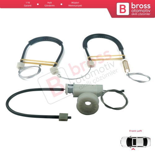 Mercedes CLS Class C219 W219 2004-2011 A2197200746 İçin Ön Sol Cam Kriko Tamir Seti