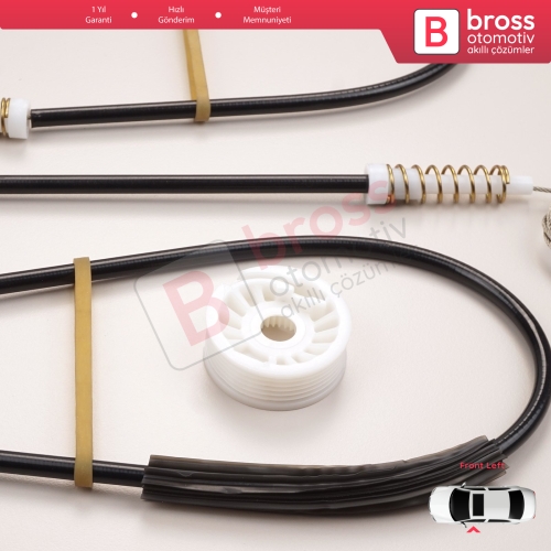 Mercedes E Series W211 S211 2002-2009 4/5 Kapı A2117200346 İçin Ön Sol Cam Kriko Tamir Seti