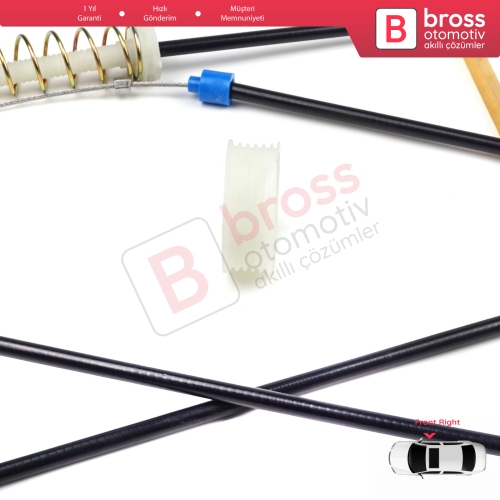 Mini Cooper MK1 R50 R52 R53 2001-2008 2/3 Kapı HB Convertible 51337039452 İçin Sağ Kapı Cam Kriko Tamir Seti