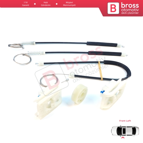  Opel Astra J P10 MK6 2009-2016 4/5 Kapı 13350757 İçin Ön Sol Kapı Cam Kriko Tamir Seti