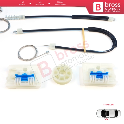  Opel Astra J P10 MK6 2009-2016 4/5 Kapı 13350757 İçin Ön Sol Kapı Cam Kriko Tamir Seti