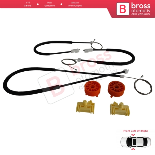 Citroen C3 Pluriel MK1 Cabrio Convertible 2003-2010 9221P1 9222N9 İçin Elektrikli Ön Sağ veya Sol Cam Kriko Tamir Seti
