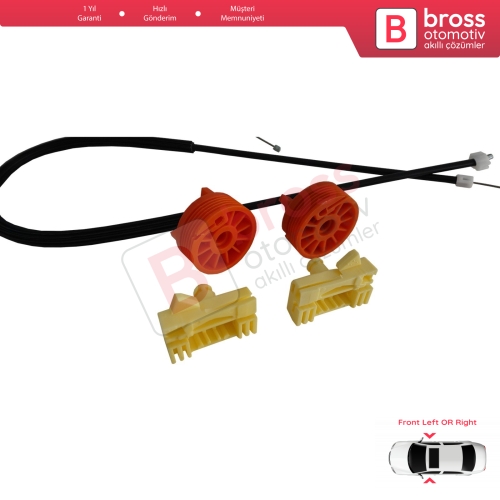 Citroen C3 Pluriel MK1 Cabrio Convertible 2003-2010 9221P1 9222N9 İçin Elektrikli Ön Sağ veya Sol Cam Kriko Tamir Seti
