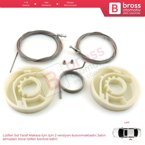 VW Transporter T5 T6 Caravelle Multivan 2003-2024 İçin Sol Arka Sürgülü Kapı Tamir Seti 7E1843871