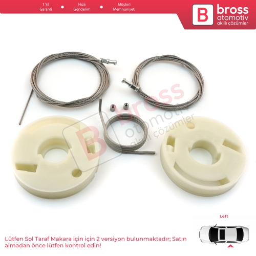 VW Transporter T5 T6 Caravelle Multivan 2003-2024 İçin Sol Arka Sürgülü Kapı Tamir Seti 7E1843871