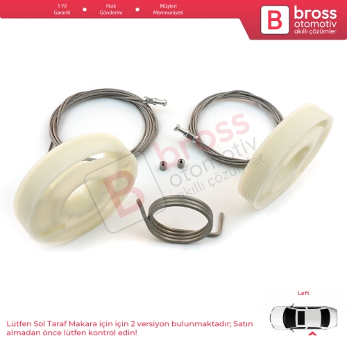 VW Transporter T5 T6 Caravelle Multivan 2003-2024 İçin Sol Arka Sürgülü Kapı Tamir Seti 7E1843871