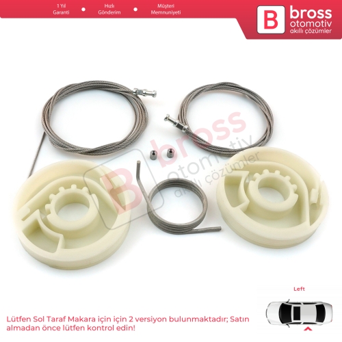 VW Transporter T5 T6 Caravelle Multivan 2003-2024 İçin Sol Arka Sürgülü Kapı Tamir Seti 7E1843871