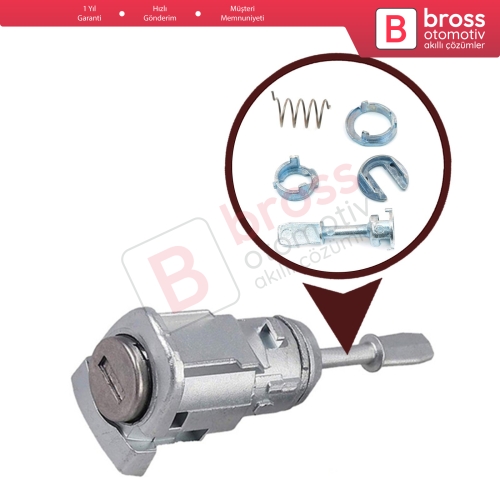 VW Polo MK4 9N 2001-2009 4/5 Kapı İçin Ön Kapı Kilidi Tamir Seti 1U0837167E 45 mm