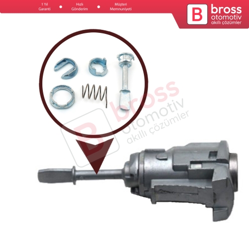 Seat Toledo MK2 Typ 1M2 1999-2006 İçin Ön Kapı Kilidi Tamir Takımı 3B0837167 51.5 mm